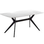 MESA ITALIA MARMOL CERÁMICA BLANCO 140x80x75cm