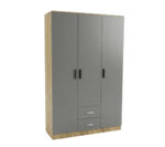 CLOSET PRAGA 3 PUERTAS GRIS - 120 x 45 x 190cm