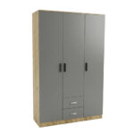 CLOSET PRAGA 3 PUERTAS GRIS - 120 x 45 x 190cm