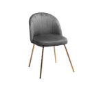 SILLA LETICIA VELVED GOLD