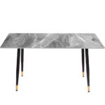 MESA MARMOL CERÁMICA GRIS 140x80x75cm