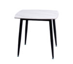 MESA CUADRADA MARMOL CERÁMICA BLANCO 80X80cm