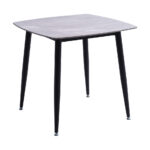 MESA CUADRADA MARMOL CERÁMICA GRIS 80X80cm