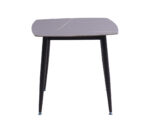 MESA CUADRADA MÁRMOL CERÁMICA NEGRO 80X80cm - Imagen 2