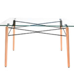 MESA GLASS EAMES RECTANGULAR 150x80x75cm
