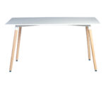 MESA RETRO RECTANGULAR COLOR BLANCO 120x80x75