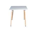 MESA RETRO RECTANGULAR COLOR BLANCO 120x80x75 - Imagen 3