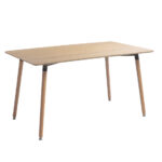 Retro Rectangular Madera Roble