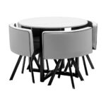 SET COMEDOR HOLAND 4 PUESTOS 90x90cm