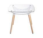 MESA CUADRADA GLASS ALECIA 80x80cm