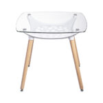 MESA CUADRADA GLASS ALECIA 80x80cm