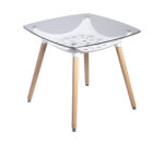 MESA CUADRADA GLASS ALECIA 80x80cm - Imagen 2