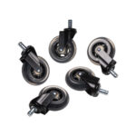 PACK RUEDAS DE SILICÓN 5 UNDINDADES