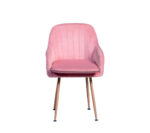 SILLA DE COMEDOR VELVED COLOR ROSE PINK - Imagen 2