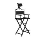 SILLA PARA MAQUILLAJE BILHAIR SALON COLOR NEGRO