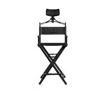 SILLA PARA MAQUILLAJE BILHAIR SALON COLOR NEGRO - Imagen 2