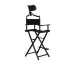 SILLA PARA MAQUILLAJE BILHAIR SALON COLOR NEGRO - Imagen 4