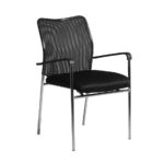 SILLA DE VISITANTE MARONTI COLOR NEGRO