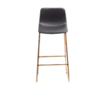 TABURETE DE BAR CAMILA NEGRO PATAS GOLD - Imagen 2