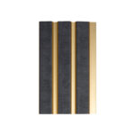 Wall Panel WPS CERÁMICA NEGRA Y DORADO