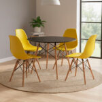 4 sillas Eames + Mesa Retro 100cm