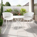 2 sillas Gloria + Mesa Safira 65cm