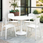4 sillas Solid  + Mesa Tulip 80cm