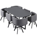 SET COMEDOR HOLAND TAPIZ 6 PUESTOS