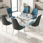 6 Sillas Athenas + Mesa Elegance 6P 150 x 80cm