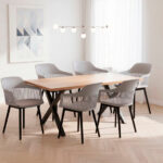 6 Sillas Marcella + Mesa X Wood 150 x 80cm