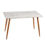 MESA RECT MOD. MARMOL BLANCO 120x80x75cm