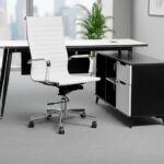 Silla Presidencial Siberiana + Escritorio Doha Ejecutivo 150x120cm