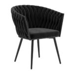 Silla Larissa Black Gamuza