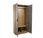 CLOSET MODERN 2 PUERTAS GRIS 190x80x45cm - Imagen 2