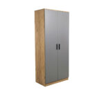 CLOSET MODERN 2 PUERTAS GRIS 190x80x45cm
