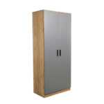 CLOSET MODERN 2 PUERTAS GRIS 190x80x45cm